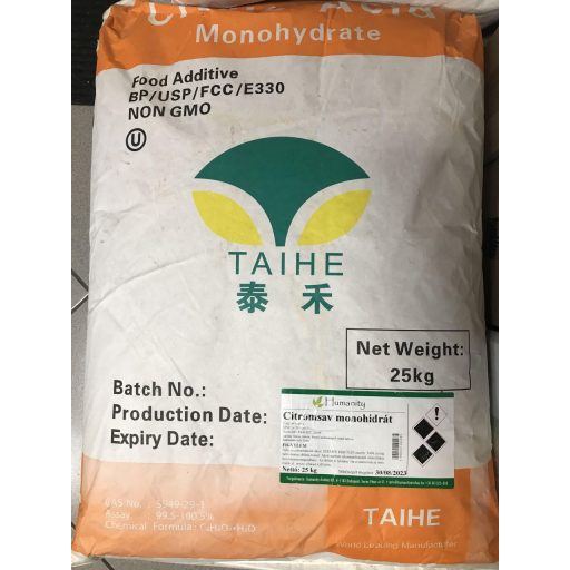 Citromsav étkezési 25 kg zsákos