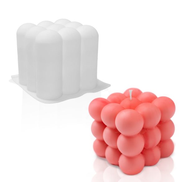 Buborék kocka - gyertyaöntő szilikon forma