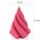 Csavart kúp - gyertyaöntő szilikon forma