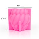 Fonott íves oszlop - gyertyaöntő szilikon forma