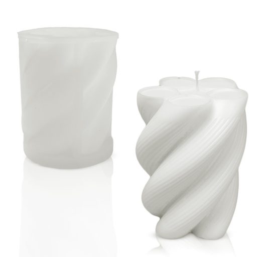 Spirál oszlopos - gyertyaöntő szilikon forma