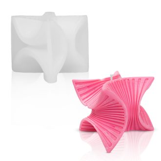 Csavart rubik-kocka - gyertyaöntő szilikon forma