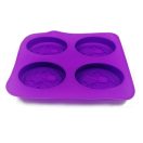 Szilikon forma ovális tündér virággal 4 részes