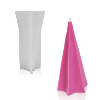 Hatszögletű kúp - gyertyaöntő szilikon forma