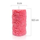Rózsahenger - gyertyaöntő szilikon forma