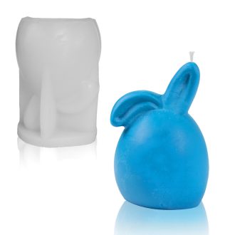 Vidám nyuszi - gyertyaöntő szilikon forma