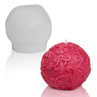 Virággömb - gyertyaöntő szilikon forma
