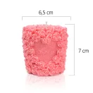 Rózsaoszlop Love felirattal - gyertyaöntő szilikon forma