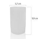 Oszlopos szív - gyertyaöntő szilikon forma