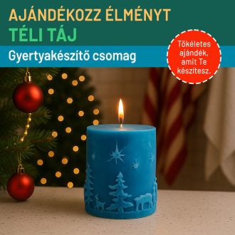 Karácsonyi gyertyakészítő szett - Téli táj