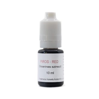 Red - Piros Glicerinbázisú folyékony színező 10 ml