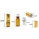 Mini golyós üveg 3 ml arany kupakkal