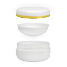 Tégely 15 ml (fehér + aranycsíkos tető)