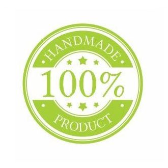 Körcímke - handmade product zöld - 20 db/cs