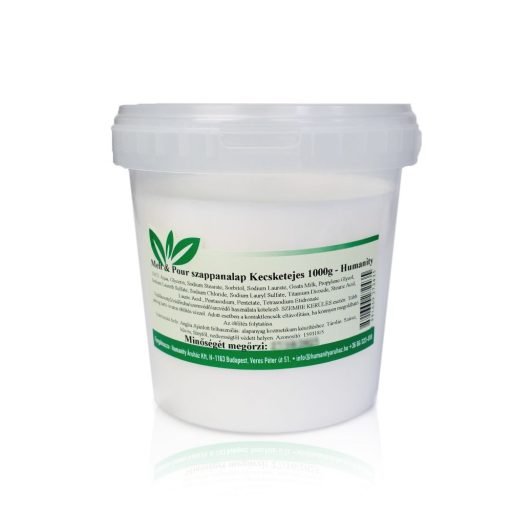 Melt & Pour kecsketejes  fehér szappanalap 1 kg-Humanity