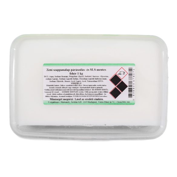 Zeni fehér szappanalap - párásodás és SLS-mentes - 1 kg