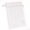 Organza tasak 9x12 cm - gyémánt fehér - 10 db/cs