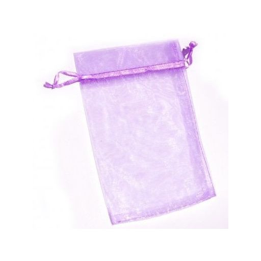 Organza tasak - levendula lila - 10db/csomag (9x12 cm)