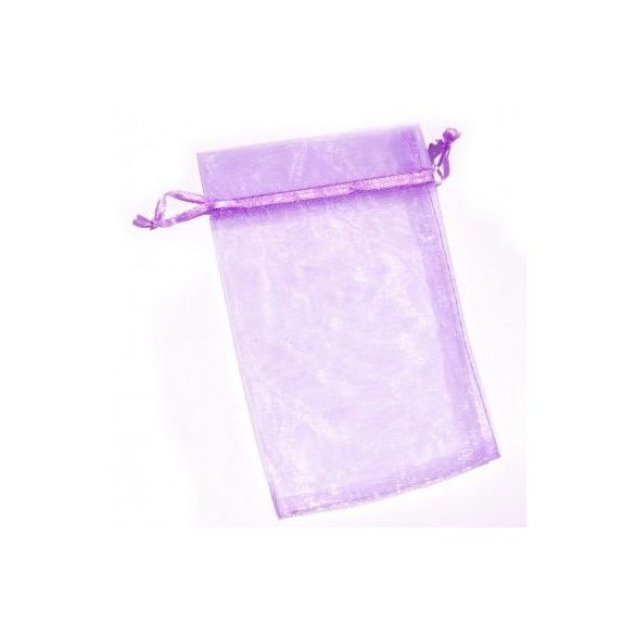 Organza tasak - levendula lila - 10db/csomag (9x12 cm)