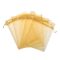 Organza tasak 9x12 cm - arany - 10 db/cs