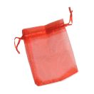 Organza tasak - rubinpiros - 10 db/csomag (9x12 cm)