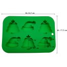 Karácsonyi szilikonforma 6 részes I.