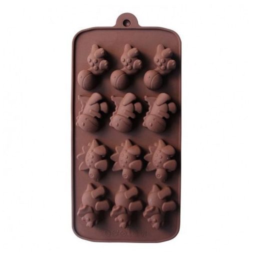 Dínó - szilikon forma - 12 részes