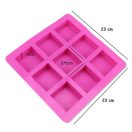 Négyzet - szilikon forma - 9 részes