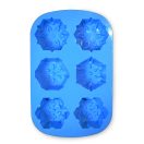 Hópehely szilikon forma - 6 részes