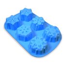 Hópehely szilikon forma - 6 részes