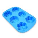 Hópehely szilikon forma - 6 részes