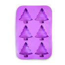 Fenyőfa szilikon forma - 6 részes