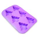 Fenyőfa szilikon forma - 6 részes