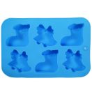 Karácsony csengő, csizma - szilikon forma - 6 részes III.