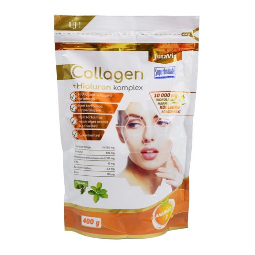 JutaVit Collagen + Hialuron Komplex ananász ízű italpor 400g