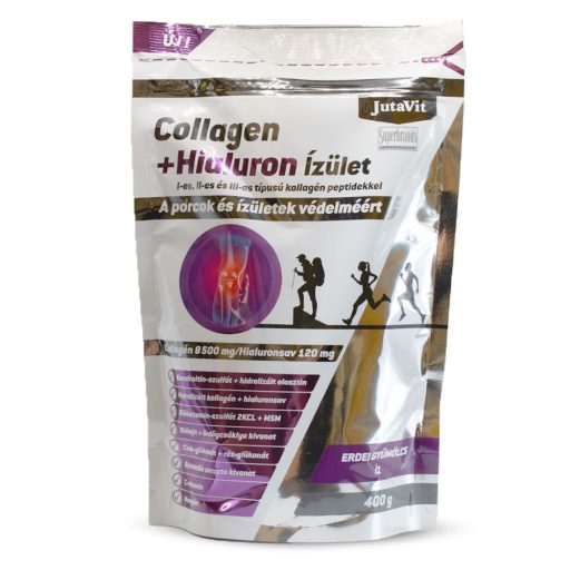 JutaVit Collagen+Hialuron Ízület 400g italpor-Erdei gyümölcs ízben